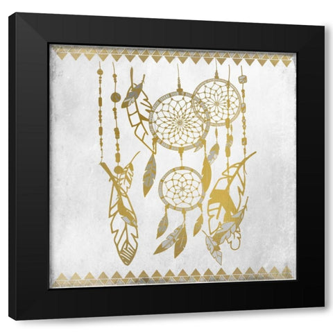 Dreamcatcher 3 Black Modern Wood Framed Art Print by Allen, Kimberly