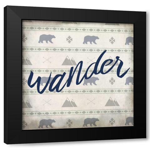 Explore 2 Black Modern Wood Framed Art Print by Allen, Kimberly