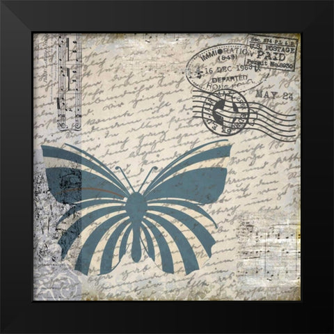 Travel Bug Collection B Black Modern Wood Framed Art Print by Allen, Kimberly