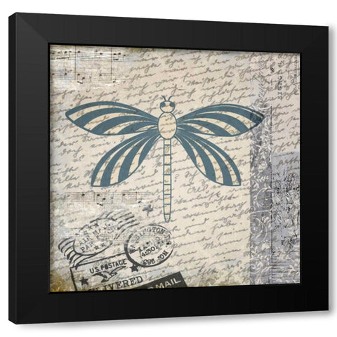 Travel Bug Collection D Black Modern Wood Framed Art Print by Allen, Kimberly