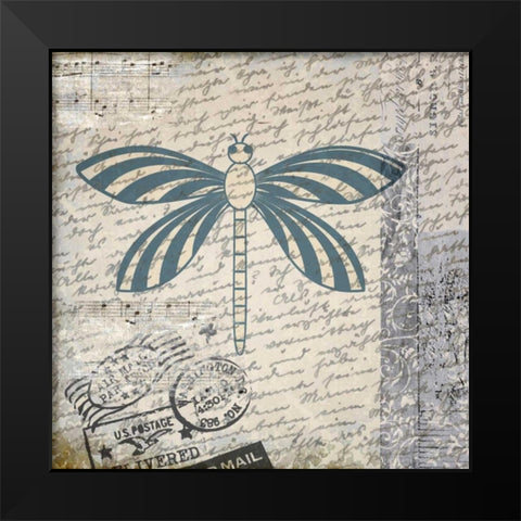 Travel Bug Collection D Black Modern Wood Framed Art Print by Allen, Kimberly