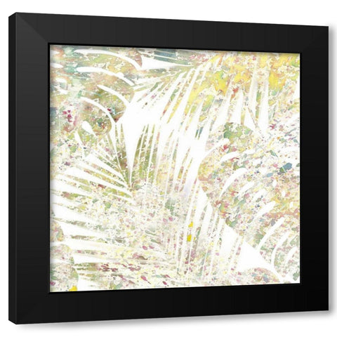 Tropical Splatter 2 Black Modern Wood Framed Art Print with Double Matting by Allen, Kimberly