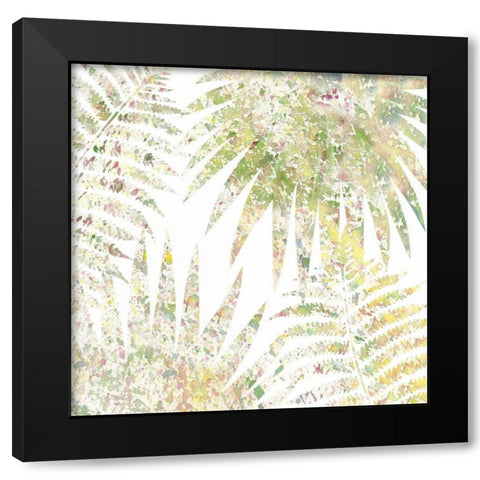 Tropical Splatter 3 Black Modern Wood Framed Art Print with Double Matting by Allen, Kimberly