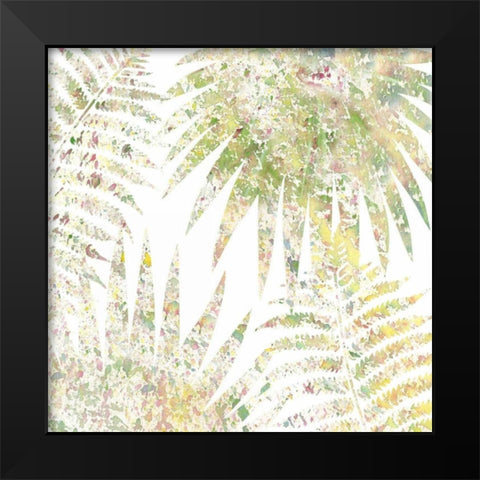 Tropical Splatter 3 Black Modern Wood Framed Art Print by Allen, Kimberly