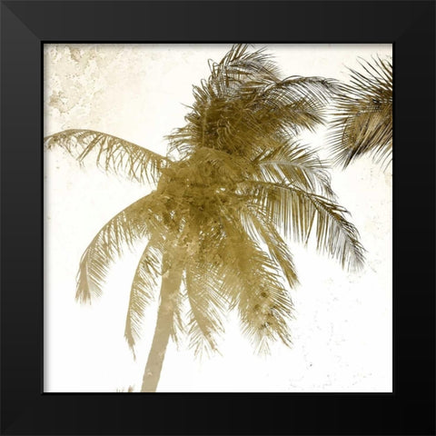 Bright Palm Gold 1 Black Modern Wood Framed Art Print by Allen, Kimberly
