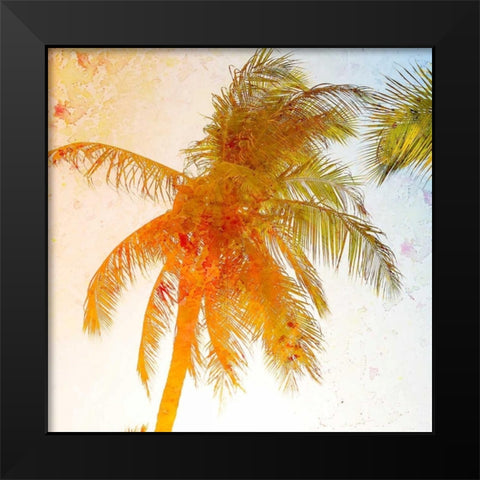 Bright Palm 1 Black Modern Wood Framed Art Print by Allen, Kimberly