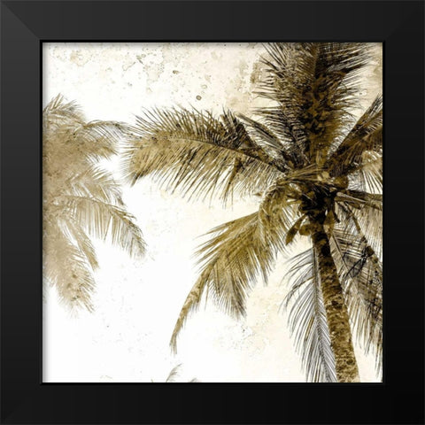 Bright Palm Gold 2 Black Modern Wood Framed Art Print by Allen, Kimberly