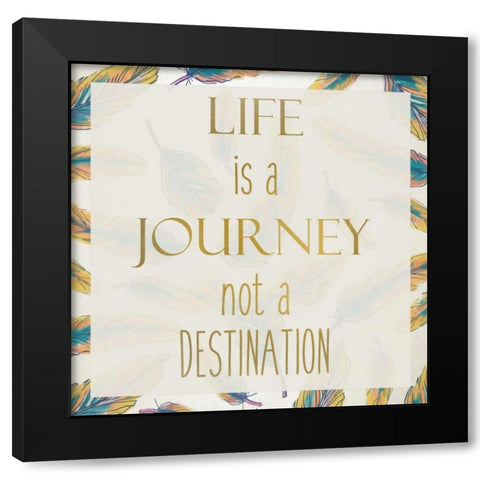 LIfe Rules 1 Black Modern Wood Framed Art Print by Allen, Kimberly