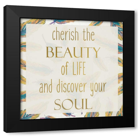 LIfe Rules 2 Black Modern Wood Framed Art Print by Allen, Kimberly