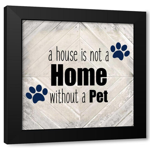 Paws A Black Modern Wood Framed Art Print by Allen, Kimberly