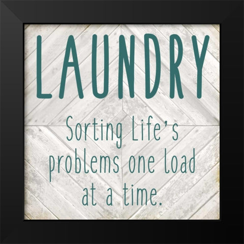 Sorting Lifes Problems Black Modern Wood Framed Art Print by Allen, Kimberly