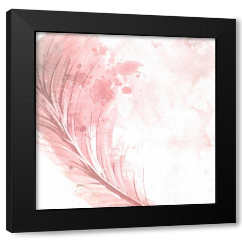 Feathered White 2 Black Modern Wood Framed Art Print with Double Matting by Allen, Kimberly