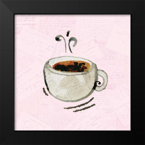 Coffee Time 1 Black Modern Wood Framed Art Print by Allen, Kimberly