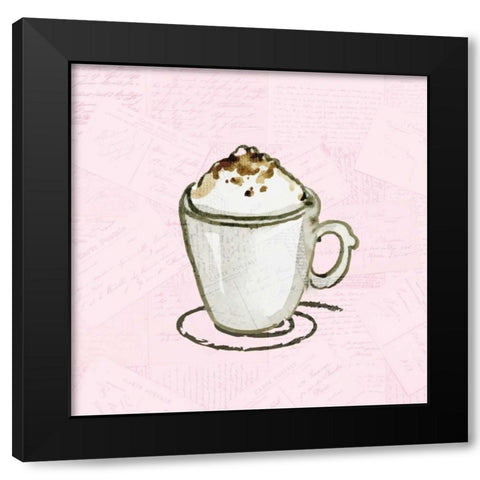 Coffee Time 2 Black Modern Wood Framed Art Print with Double Matting by Allen, Kimberly
