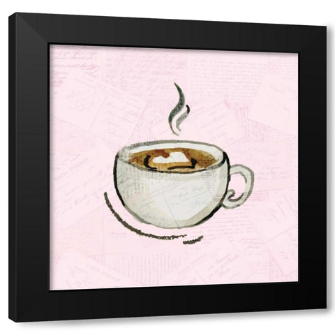 Coffee Time 3 Black Modern Wood Framed Art Print with Double Matting by Allen, Kimberly