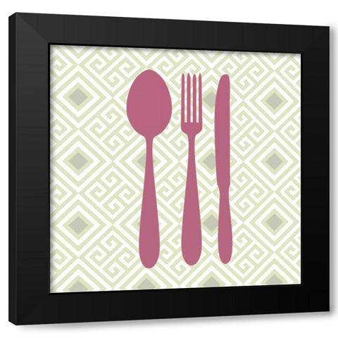 Kitchen Time 1 Black Modern Wood Framed Art Print with Double Matting by Allen, Kimberly