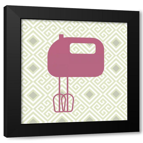 Kitchen Time 3 Black Modern Wood Framed Art Print with Double Matting by Allen, Kimberly