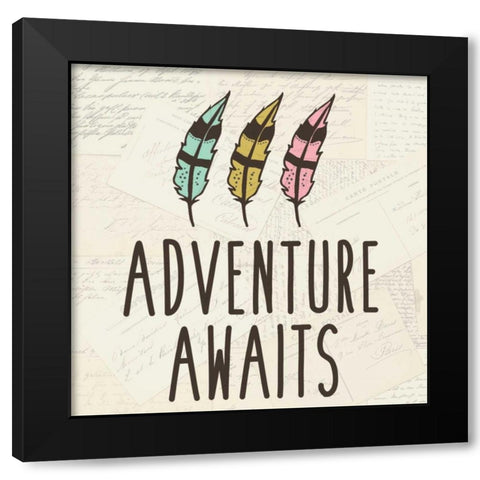 Explore 2 Black Modern Wood Framed Art Print by Allen, Kimberly