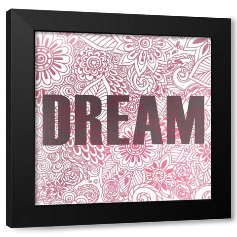 Pink Dream Black Modern Wood Framed Art Print with Double Matting by Allen, Kimberly