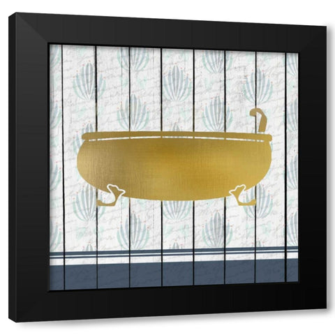Bath Time 2 Black Modern Wood Framed Art Print with Double Matting by Allen, Kimberly