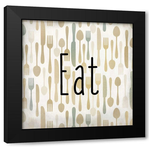 Eat Pray Love 1 Black Modern Wood Framed Art Print with Double Matting by Allen, Kimberly