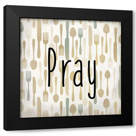 Eat Pray Love 2 Black Modern Wood Framed Art Print by Allen, Kimberly