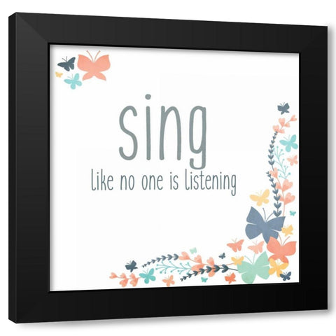 Be You 2 Black Modern Wood Framed Art Print with Double Matting by Allen, Kimberly