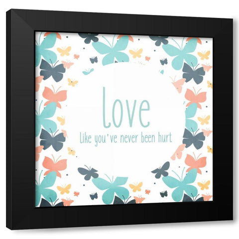 Be You 3 Black Modern Wood Framed Art Print with Double Matting by Allen, Kimberly