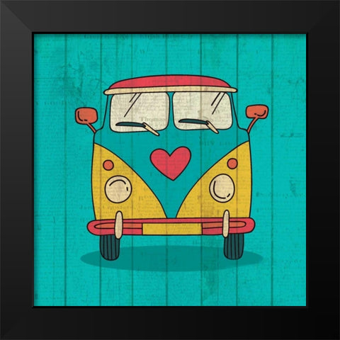 Groovy 1 Black Modern Wood Framed Art Print by Allen, Kimberly