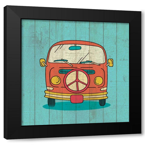 Groovy 2 Black Modern Wood Framed Art Print with Double Matting by Allen, Kimberly