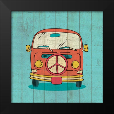 Groovy 2 Black Modern Wood Framed Art Print by Allen, Kimberly