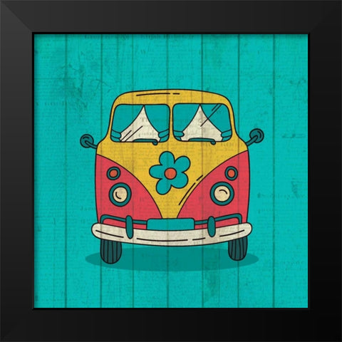 Groovy 3 Black Modern Wood Framed Art Print by Allen, Kimberly