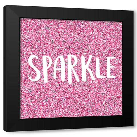 Sparkle Black Modern Wood Framed Art Print by Allen, Kimberly