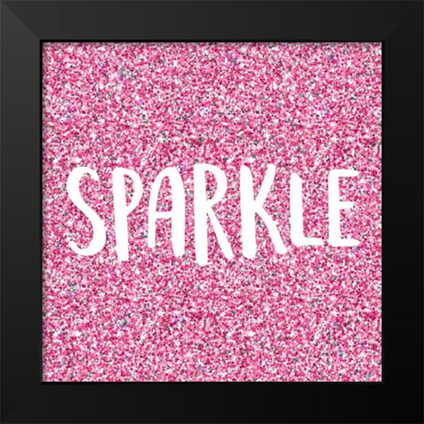 Sparkle Black Modern Wood Framed Art Print by Allen, Kimberly