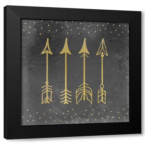 Adventure Awaits 4 Black Modern Wood Framed Art Print by Allen, Kimberly
