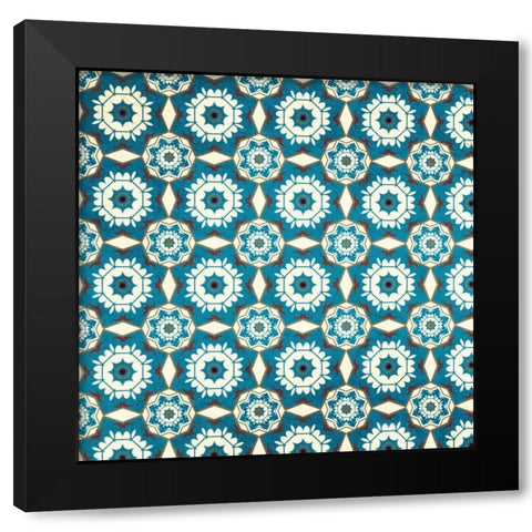 Mosaics Black Modern Wood Framed Art Print with Double Matting by Allen, Kimberly