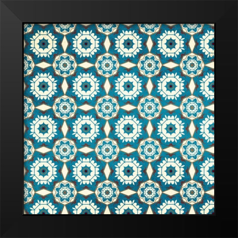 Mosaics Black Modern Wood Framed Art Print by Allen, Kimberly