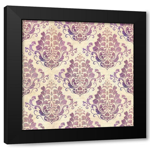 In Purple Black Modern Wood Framed Art Print by Allen, Kimberly