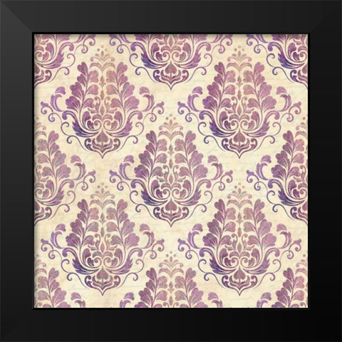 In Purple Black Modern Wood Framed Art Print by Allen, Kimberly