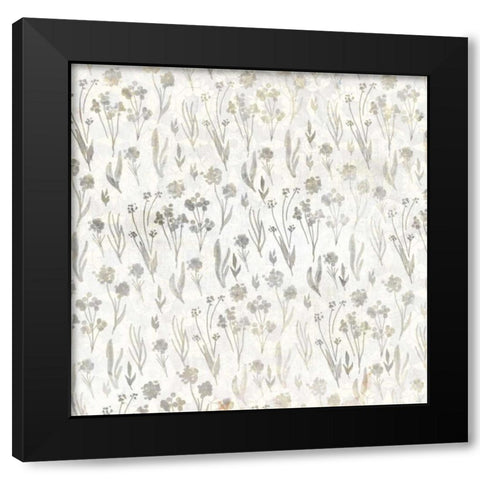 Neutral Floral Black Modern Wood Framed Art Print with Double Matting by Allen, Kimberly