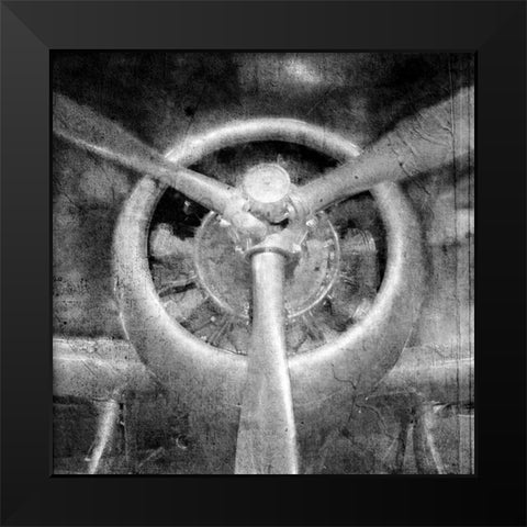 Propeller B-W Black Modern Wood Framed Art Print by Allen, Kimberly
