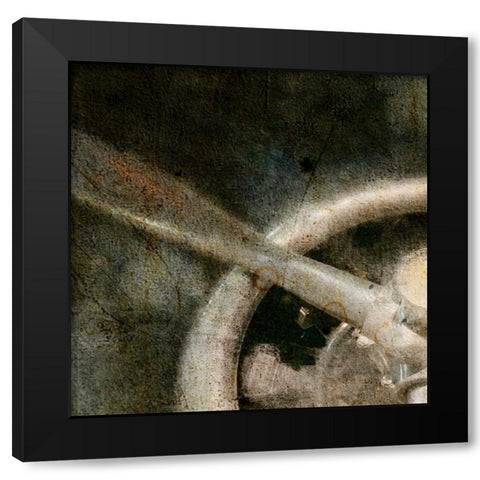 Propeller A - top left Black Modern Wood Framed Art Print by Allen, Kimberly