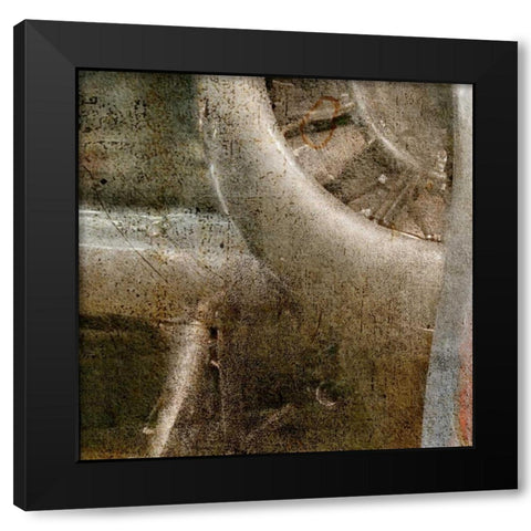 Propeller C - bottom left Black Modern Wood Framed Art Print by Allen, Kimberly
