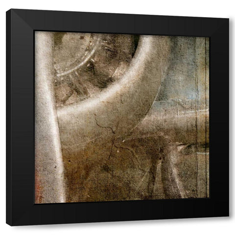 Propeller D - bottom right Black Modern Wood Framed Art Print by Allen, Kimberly