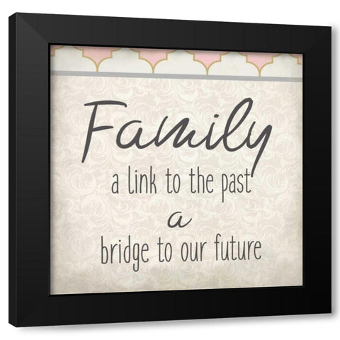 Family Begins 2 Black Modern Wood Framed Art Print by Allen, Kimberly