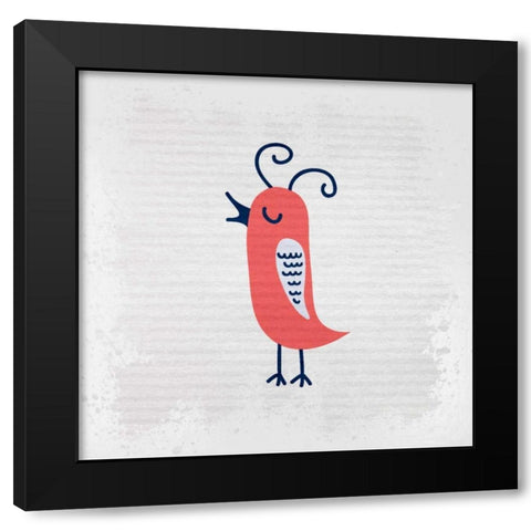 Song Bird 2 Black Modern Wood Framed Art Print by Allen, Kimberly
