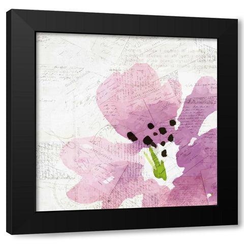 Purple Squared 2 Black Modern Wood Framed Art Print by Allen, Kimberly
