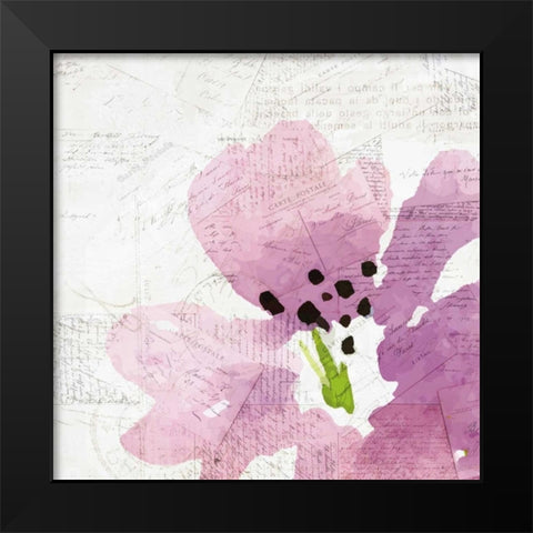 Purple Squared 2 Black Modern Wood Framed Art Print by Allen, Kimberly