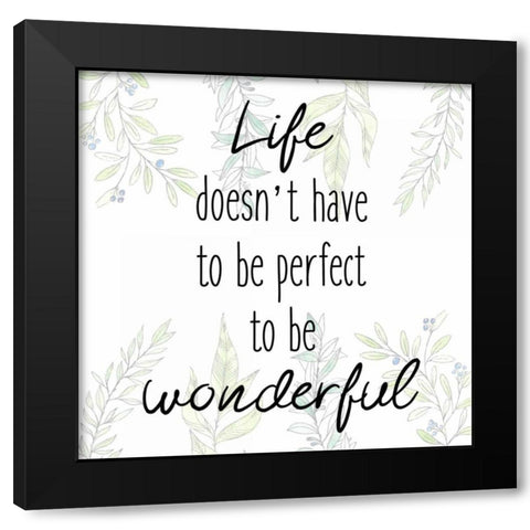 Life Black Modern Wood Framed Art Print with Double Matting by Allen, Kimberly