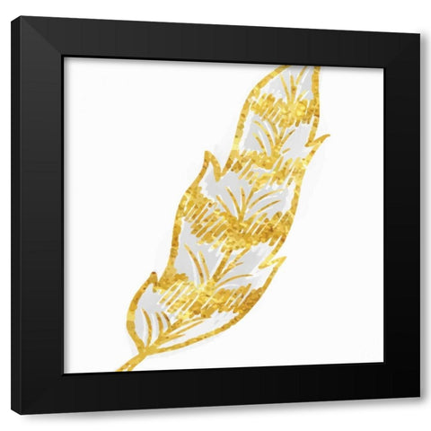 Phoenix Feather 2 Black Modern Wood Framed Art Print by Allen, Kimberly